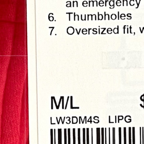 Lululemon Scuba Oversized Half Zip Hoodie in Lipgloss Lip Gloss Size M/L - Picture 9 of 9